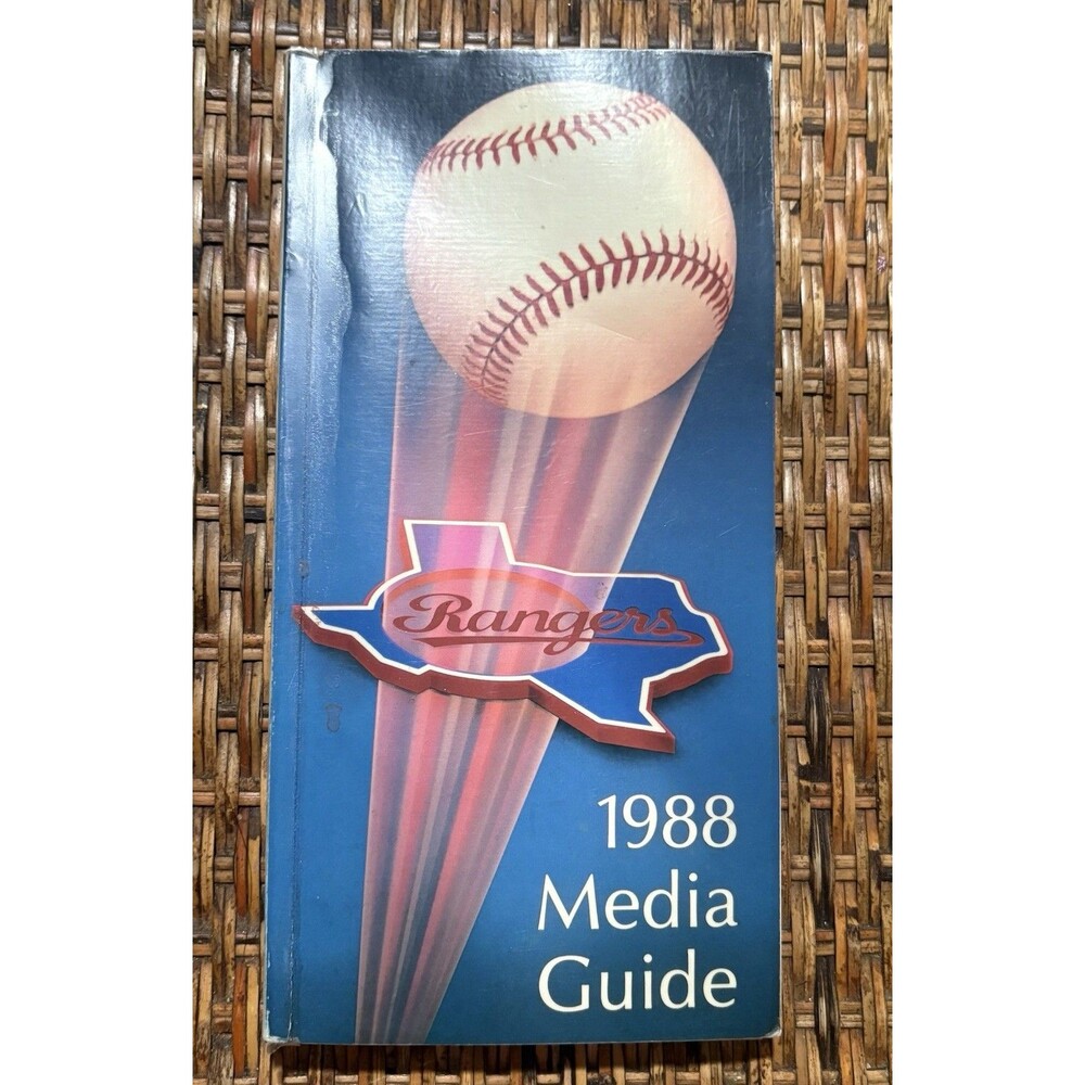 Texas Rangers Vintage 1989 Media Guide
